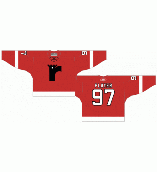 Custom QMJHL Quebec Remparts 2005 09 Hockey Jersey Alternate Red